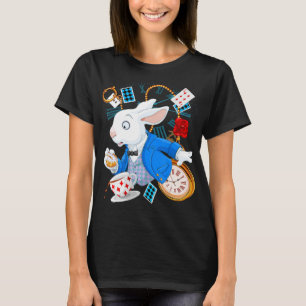 T-shirt Alice Au Pays Des Merveilles - Lapin Blanc