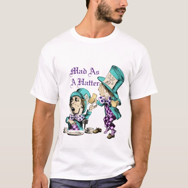 T-shirt Alice au pays des merveilles Mad Hatter Funny (Devant)
