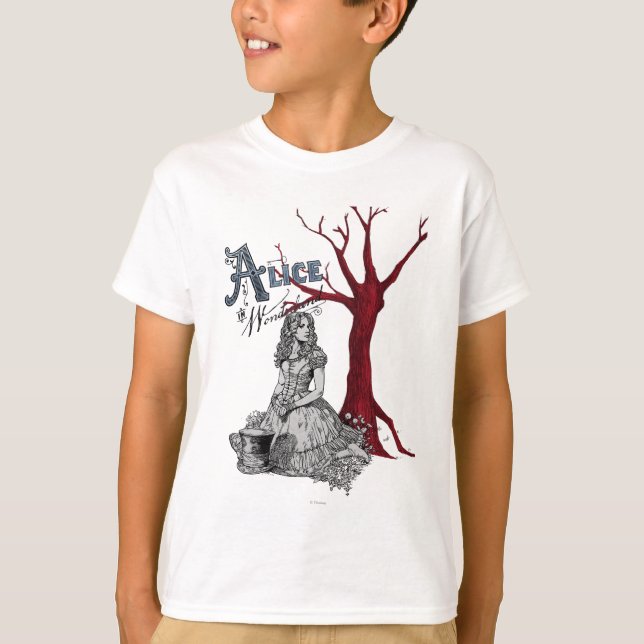 T-shirt Alice au pays des merveilles - Tim Burton (Devant)