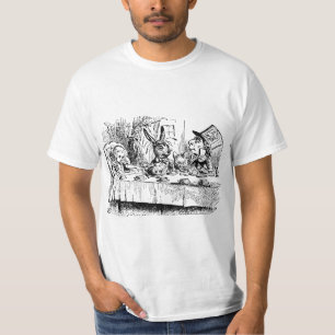 T-shirt Alice au pays des merveilles vintage, scène de thé