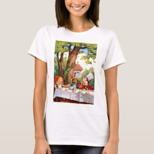 T-shirt Alice au Tea Party de Mad Hatter au pays des merve