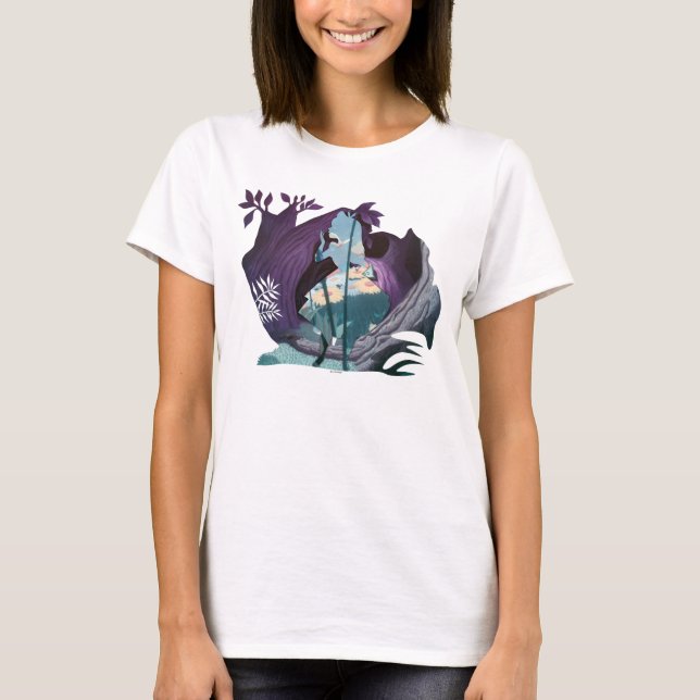 T-shirt Alice Daisy Field Silhouette in Tulgey Woods (Devant)