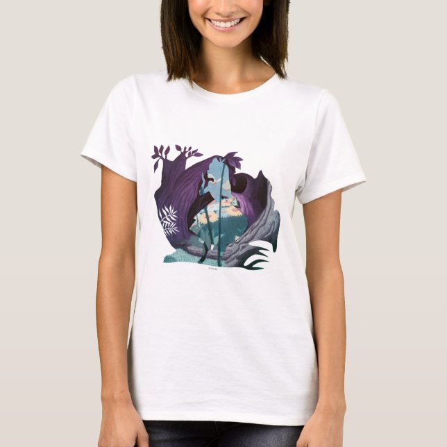 T-shirt Alice Daisy Field Silhouette in Tulgey Woods (Devant)