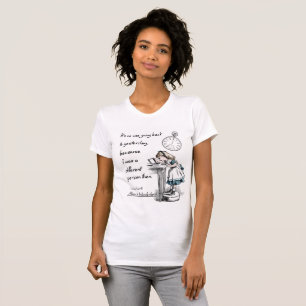 T-shirt Alice dans des citations du pays des merveilles