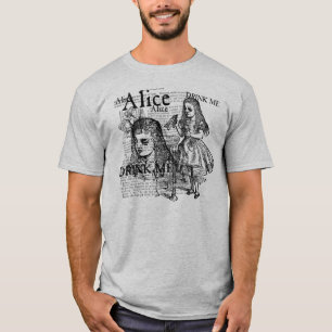 T-shirt Alice Drink Me Collage