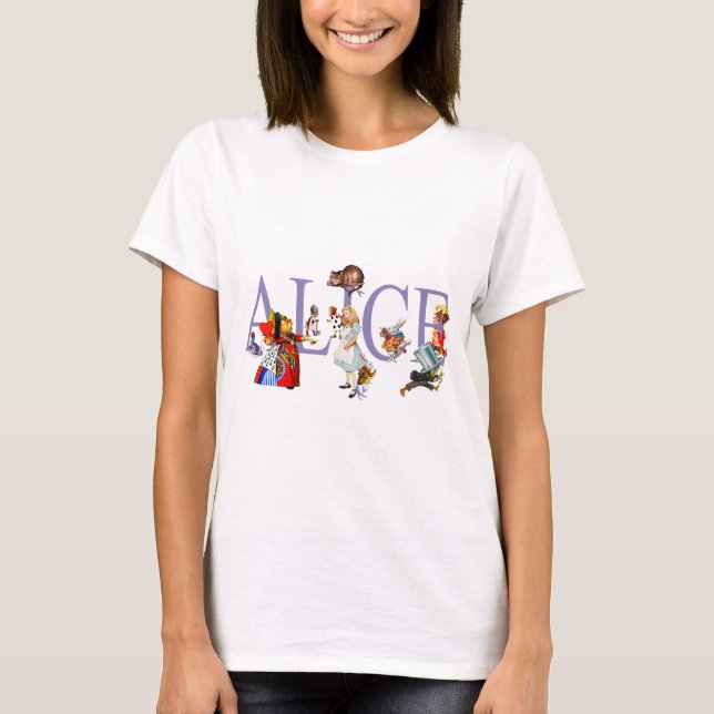 T-SHIRT ALICE ET AMIS AU WONDERLAND (Devant)