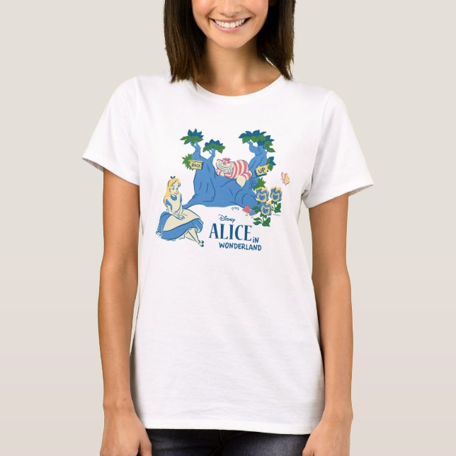 T-shirt Alice et Cheshire Cat (Devant)