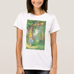 T-shirt Alice et la couleur Cheshire Cat