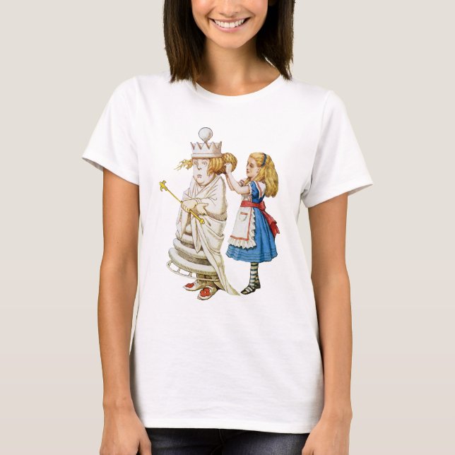 T-shirt Alice et la reine blanche au pays des merveilles (Devant)