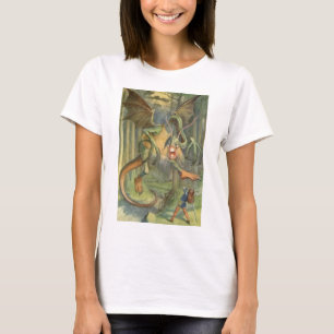 T-shirt Alice et le Jabberwocky dans polychrome