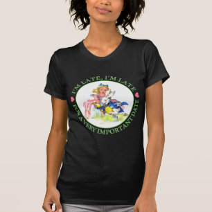 T-shirt ALICE ET LE LAPIN BLANC - je suis EN RETARD !