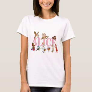 T-shirt Alice et Wonderland et ses amis.