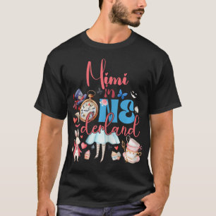 T-shirt Alice Mimi Dans L'Onederland Famille Anniversaire