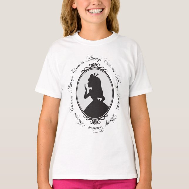 T-shirt Alice | Toujours curieux (Devant)
