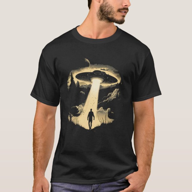 T-shirt Alien Abduction UFO Spaceship Extraterrestrial (Devant)