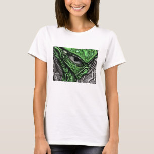 T-shirt Alien abstrait effrayant