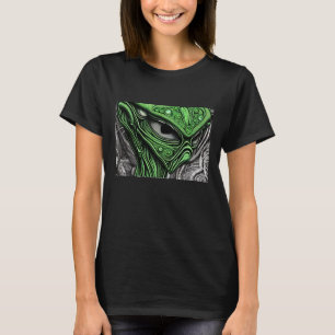 T-shirt Alien Abstrait Effrayant