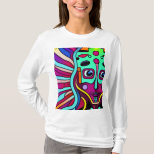 T-shirt alien ange femme sicodelico