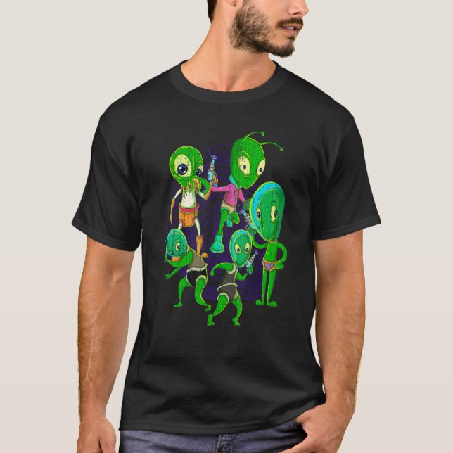 T-shirt Alien Believer Extraterrestrial Sci Fi Cute Alien (Devant)