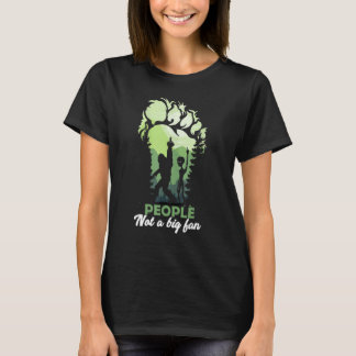 T-shirt Alien Big Foot Footprint Forest People not a big f