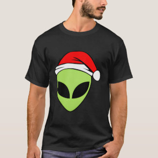T-shirt Alien Chef Alien Green Rave Croire Ufo Pocket Pour