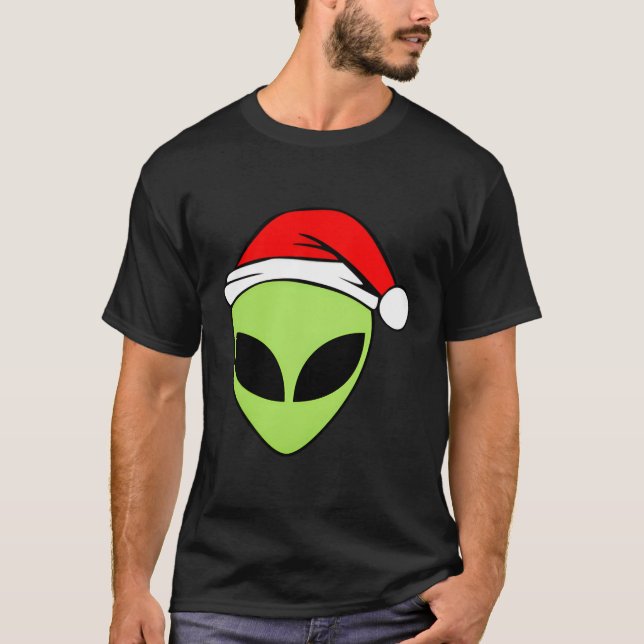 T-shirt Alien Chef Alien Green Rave Croire Ufo Pocket Pour (Devant)