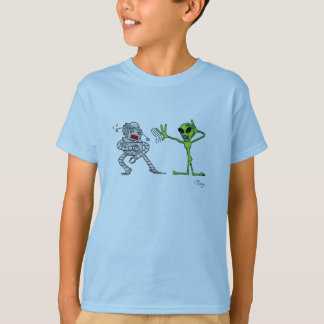 T-shirt Alien contre le robot