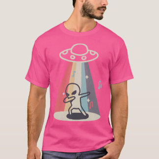 T-shirt Alien Dabbing Shirt Ufo Abduction Shirt Retro Alie