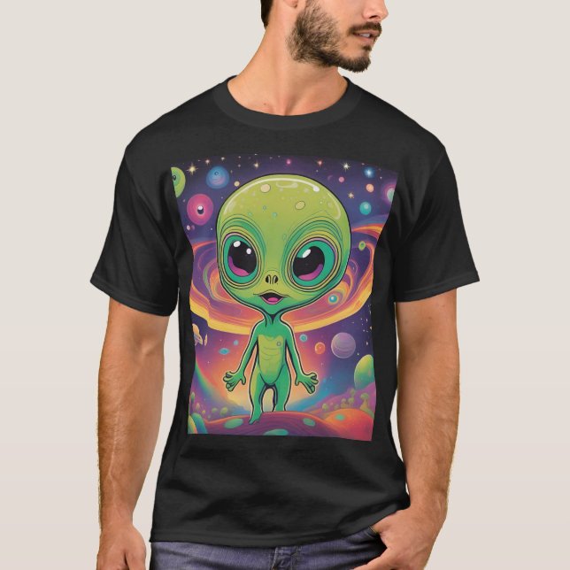 T-shirt Alien de bébé (Devant)