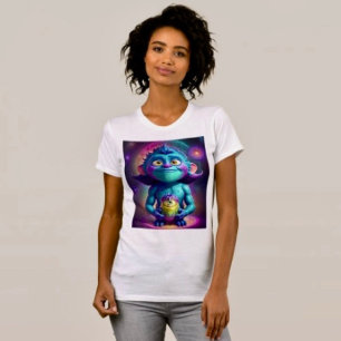 T-shirt Alien de l'espace & Ami