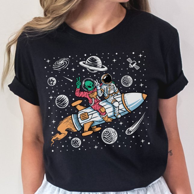 T-shirt Alien de l'espace - astronaute (Créateur téléchargé)