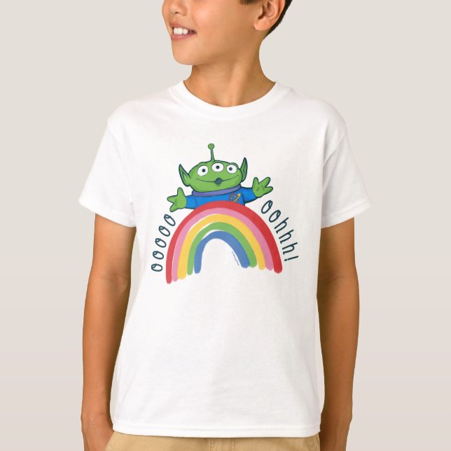T-shirt Alien de Toy Story Rainbow (Devant)