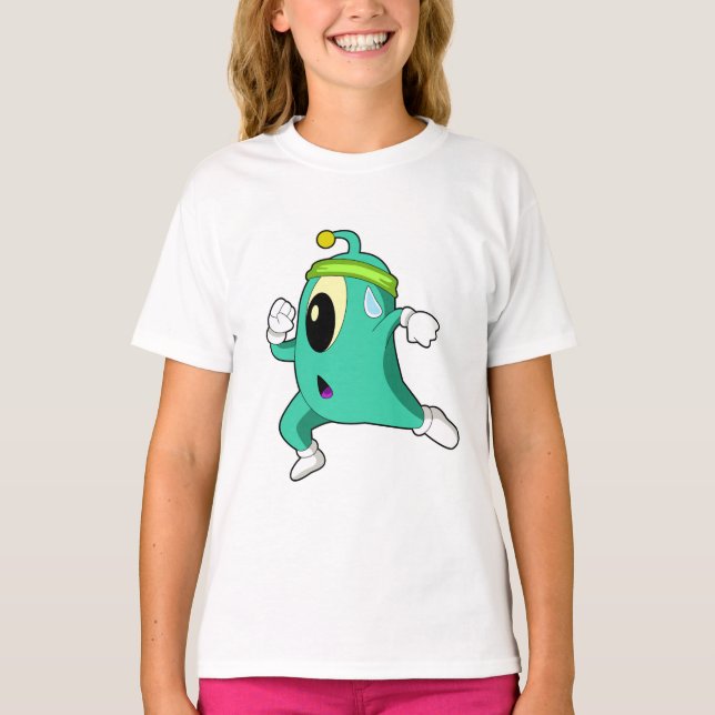 T-shirt Alien en tant que coureur (Devant)