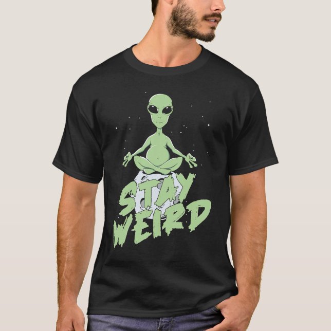 T-shirt Alien extraterrestre Saucer Spacilier Rester Weir (Devant)