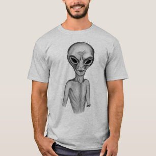 T-shirt Alien gris