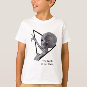 T-shirt Alien gris, la vérité est là