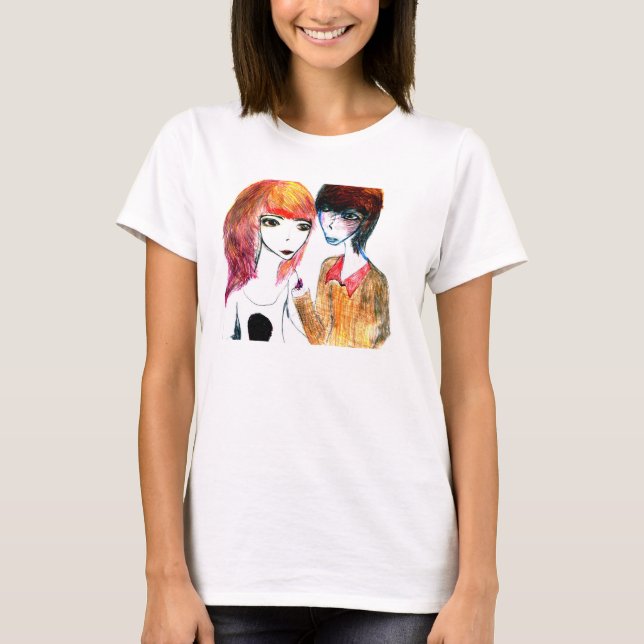 T-shirt Alien Love four (Devant)