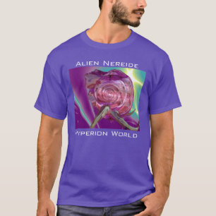 T-shirt ALIEN NEREIDE /NYMPH D'EAU, ROSE SEASHELL Sci-Fi