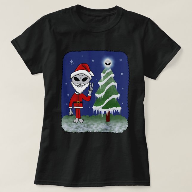 T-shirt Alien Père Noël (Design devant)