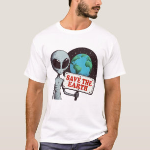 T-shirt Alien Sauve La Terre