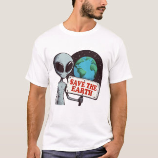 T-shirt Alien Sauve La Terre