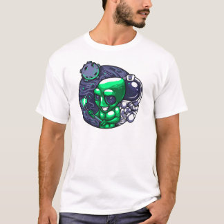 T-shirt Alien Selfie Snap Pour Astronome Enseignant Ventil