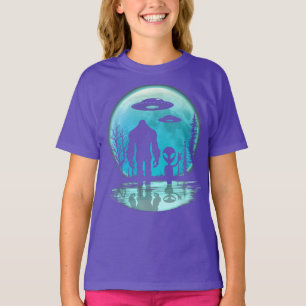 T-shirt Alien UFO Bigfoot