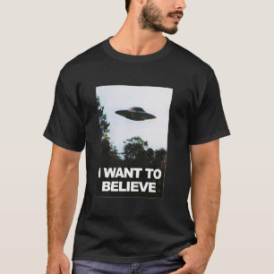 T-shirt Alien UFO Hunter Je Veux Croire