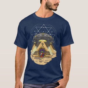 T-shirt Alien UFO Pyramide Ancien
