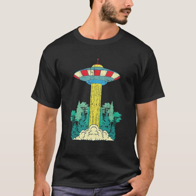 T-shirt Alien Unidentified Flying Object Sci Fi Nature For (Devant)
