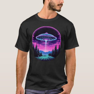 T-shirt Alien vaisseau spatial rétro futuriste