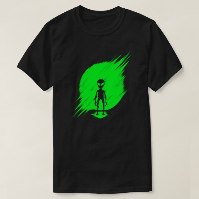T-shirt Alien vert (Design devant)