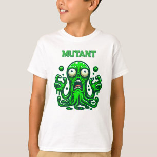 T-shirt Alien Zombie déplaisant - Monstre Vert Neon