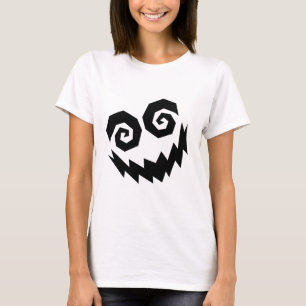 T-shirt Aliéné dans le blanc de visage+Noir